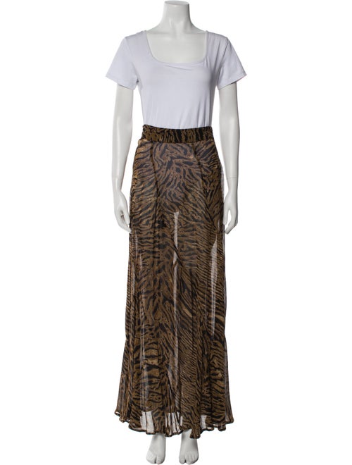 Ganni Animal Print Skirt Set