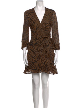 Ganni Animal Print Mini Dress