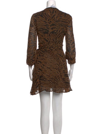 Ganni Animal Print Mini Dress