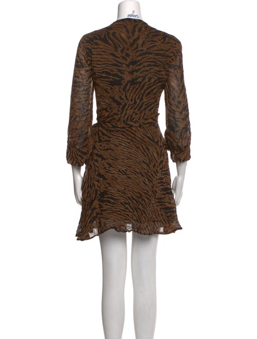 Ganni Animal Print Mini Dress