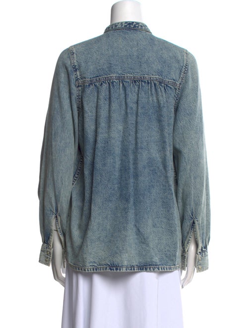 Ganni Mock Neck Long Sleeve Sweatshirt