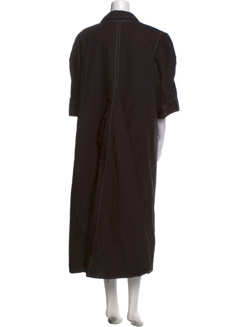 Ganni V-Neck Long Dress