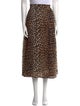 Ganni Animal Print Midi Length Skirt
