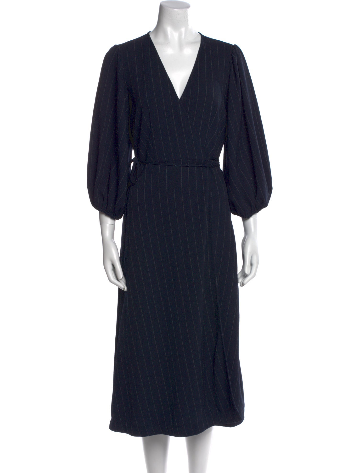 Ganni V-Neck Long Dress