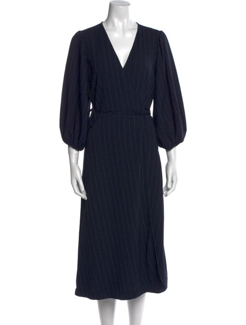 Ganni V-Neck Long Dress