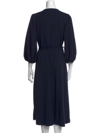 Ganni V-Neck Long Dress