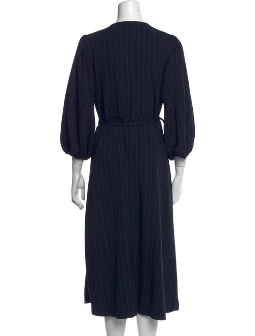 Ganni V-Neck Long Dress