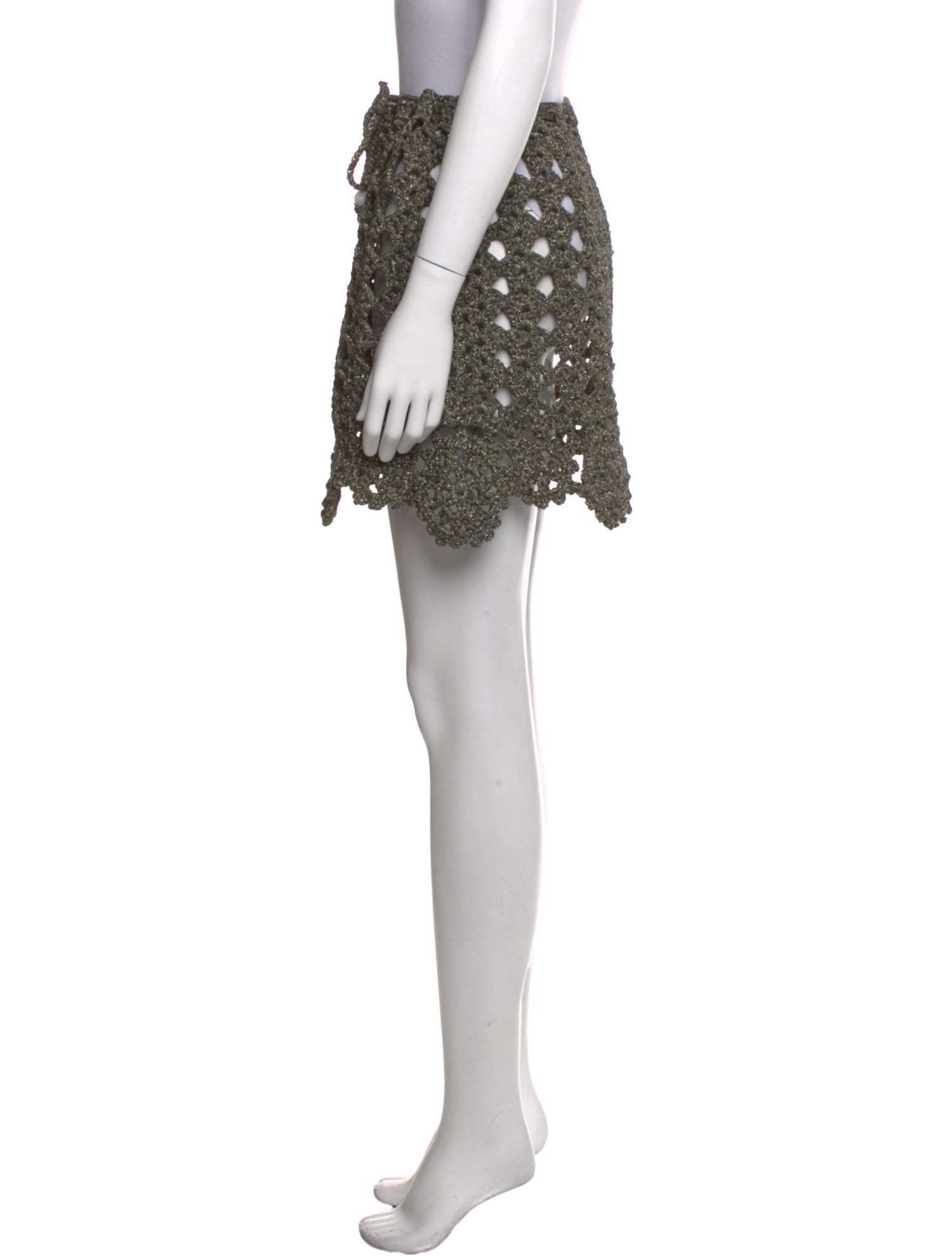 Ganni Glitter Accents Mini Skirt w/ Tags