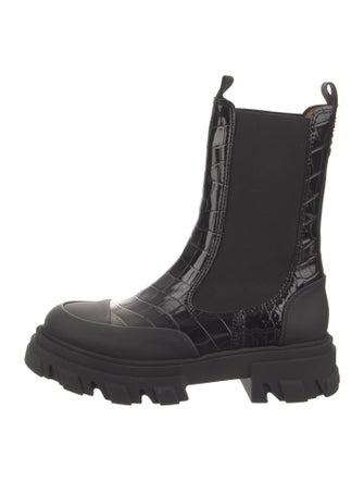 Ganni Leather Chelsea Boots