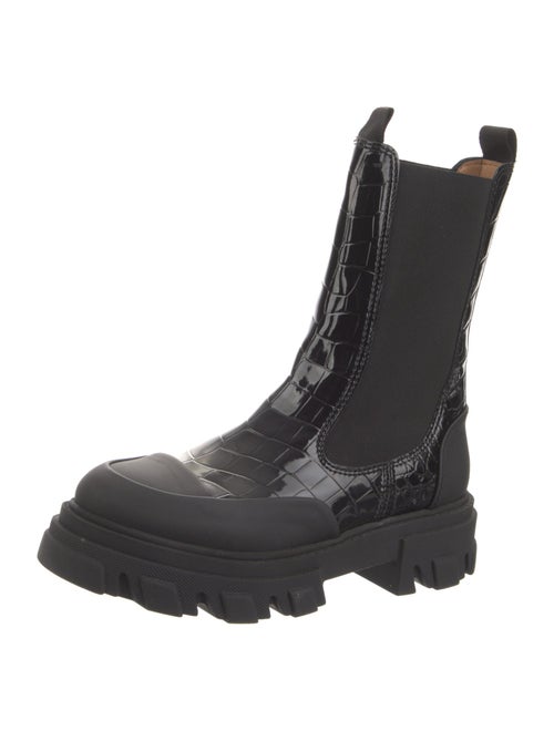 Ganni Leather Chelsea Boots