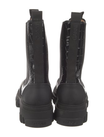 Ganni Leather Chelsea Boots