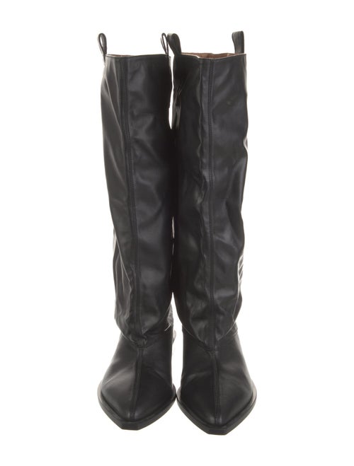 Ganni Leather Riding Boots