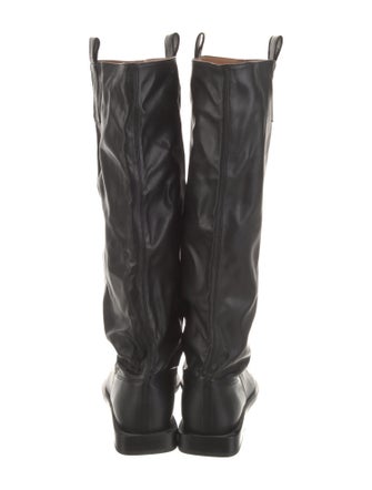 Ganni Leather Riding Boots