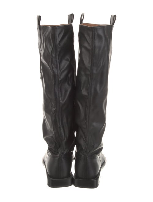 Ganni Leather Riding Boots