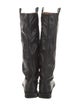 Ganni Leather Riding Boots
