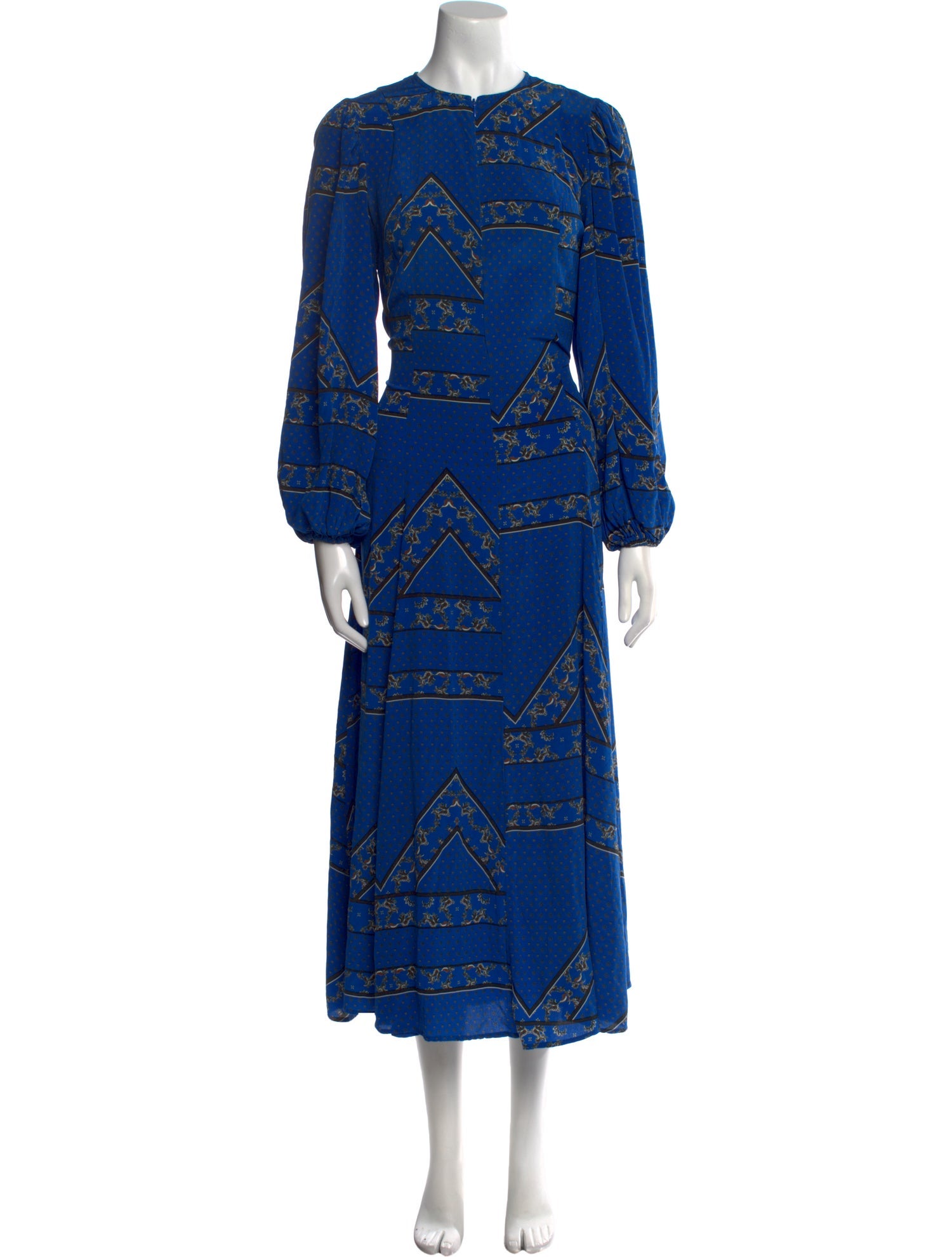 Ganni Silk Long Dress