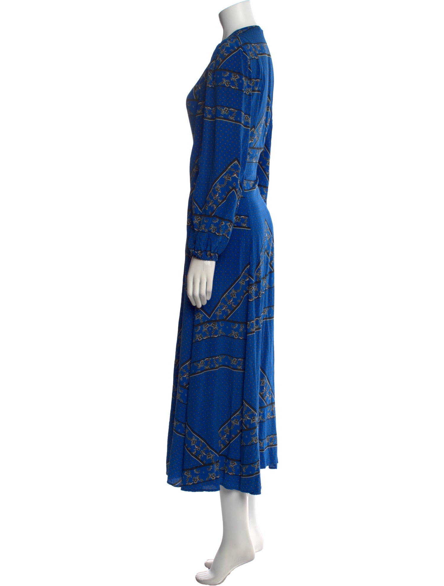 Ganni Silk Long Dress