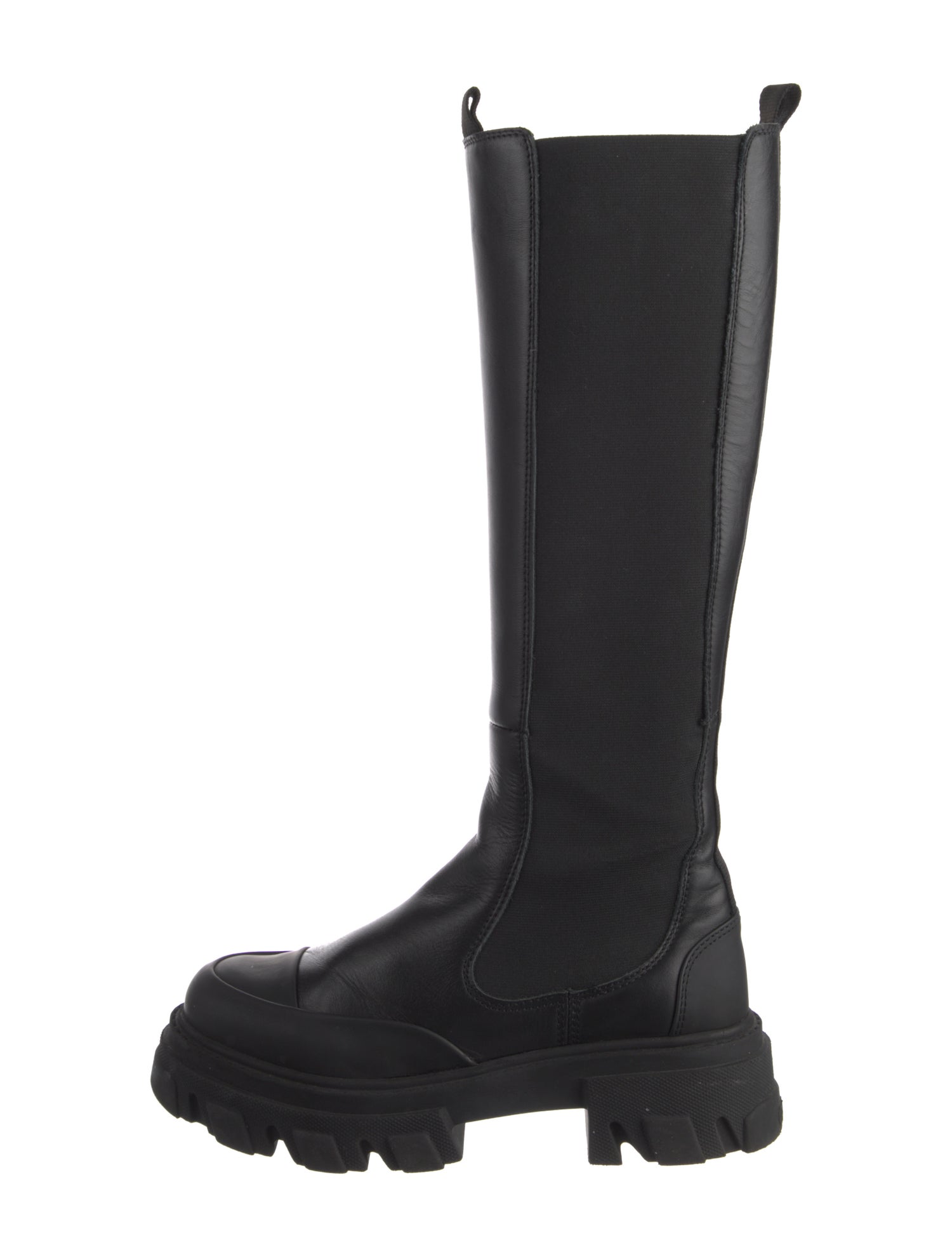 Ganni Leather Chelsea Boots