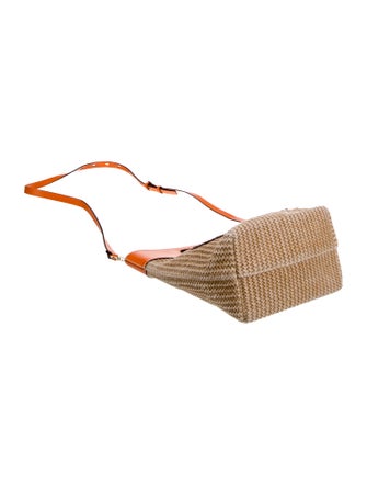 Ganni Raffia Bucket Bag
