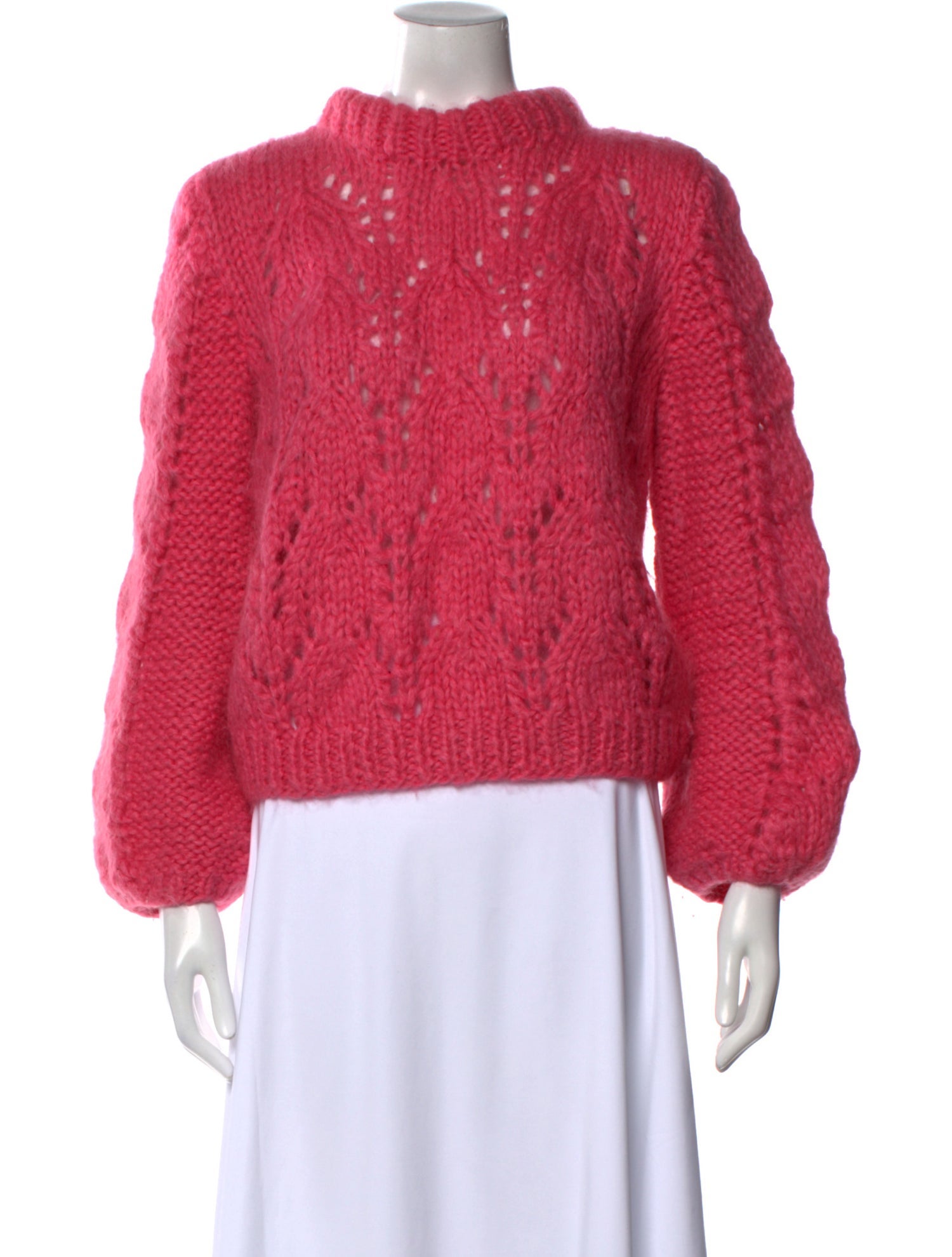 Ganni Mohair Mock Neck Sweater