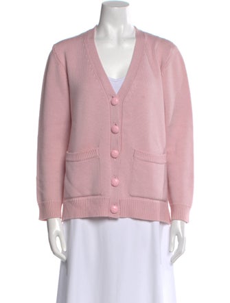 Ganni Merino Wool V-Neck Sweater