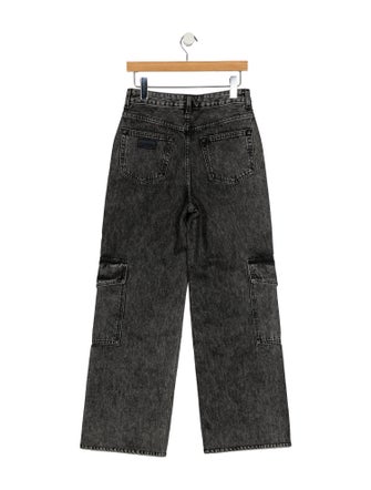 Ganni High-Rise Wide Leg Jeans