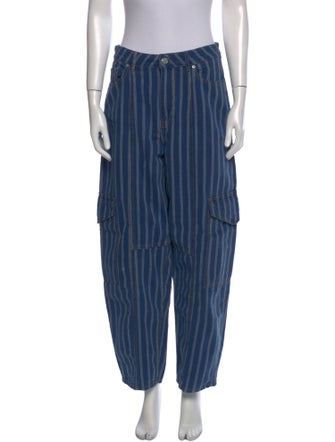 Ganni Striped Straight Leg Pants
