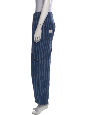 Ganni Striped Straight Leg Pants