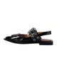 Ganni Patent Leather Slingback Flats