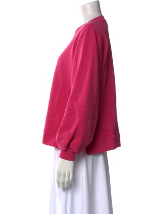 Ganni Crew Neck Long Sleeve Sweatshirt