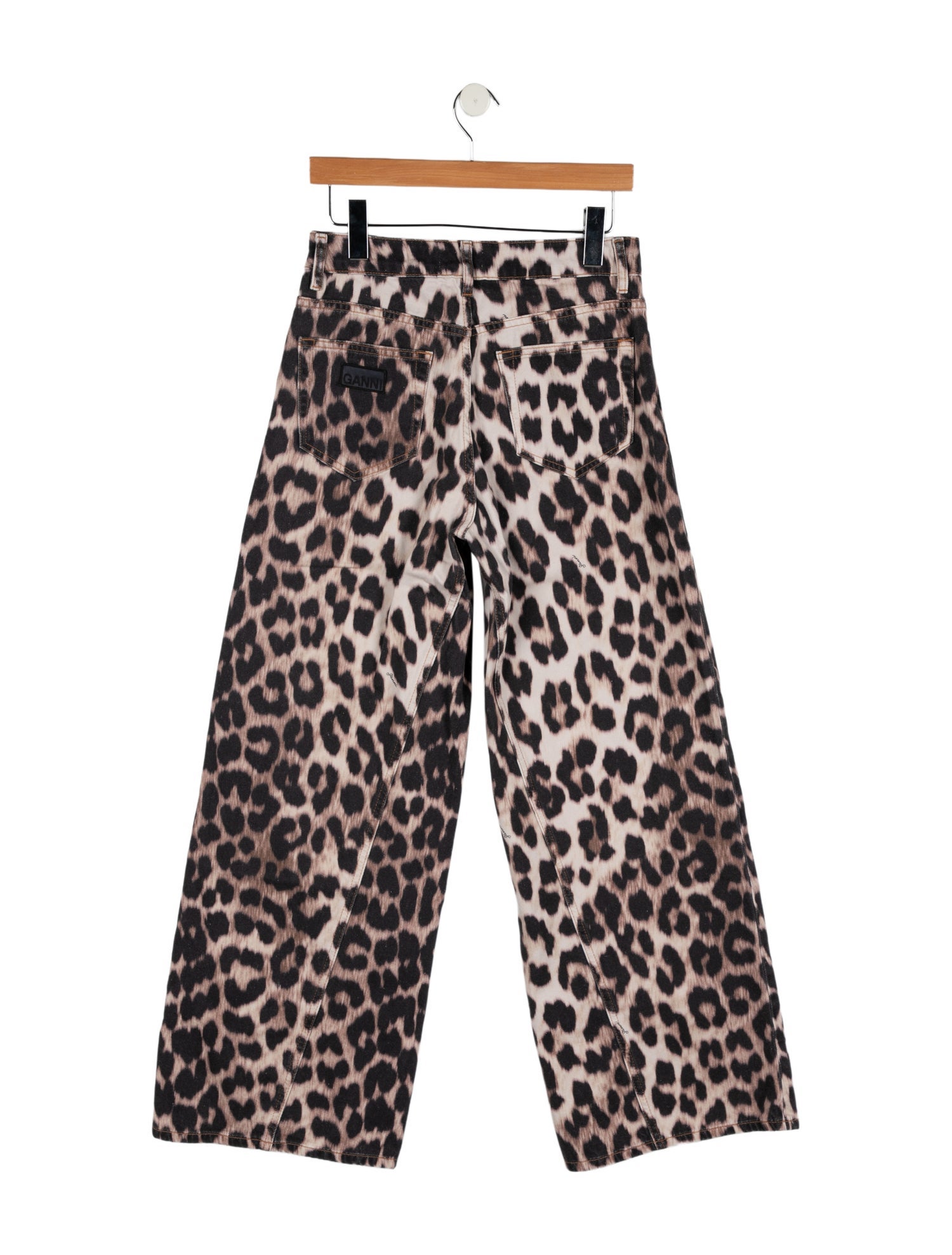 Ganni Mid-Rise Wide Leg Jeans