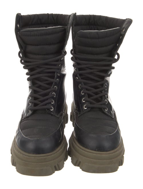 Ganni Leather Combat Boots