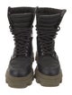 Ganni Leather Combat Boots