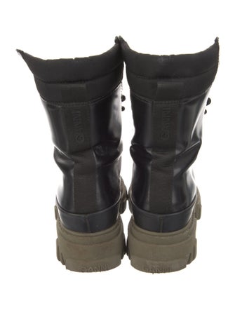 Ganni Leather Combat Boots