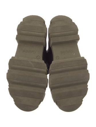 Ganni Leather Combat Boots