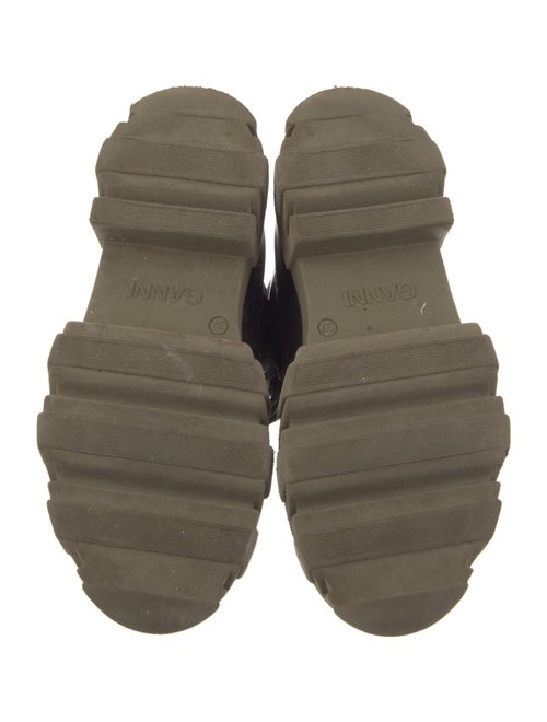 Ganni Leather Combat Boots