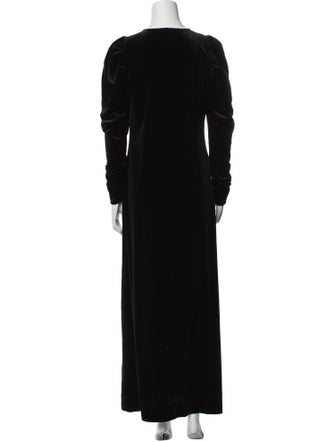 Ganni V-Neck Long Dress
