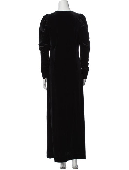 Ganni V-Neck Long Dress