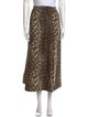 Ganni Animal Print Midi Length Skirt