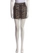 Ganni Animal Print Mini Skirt