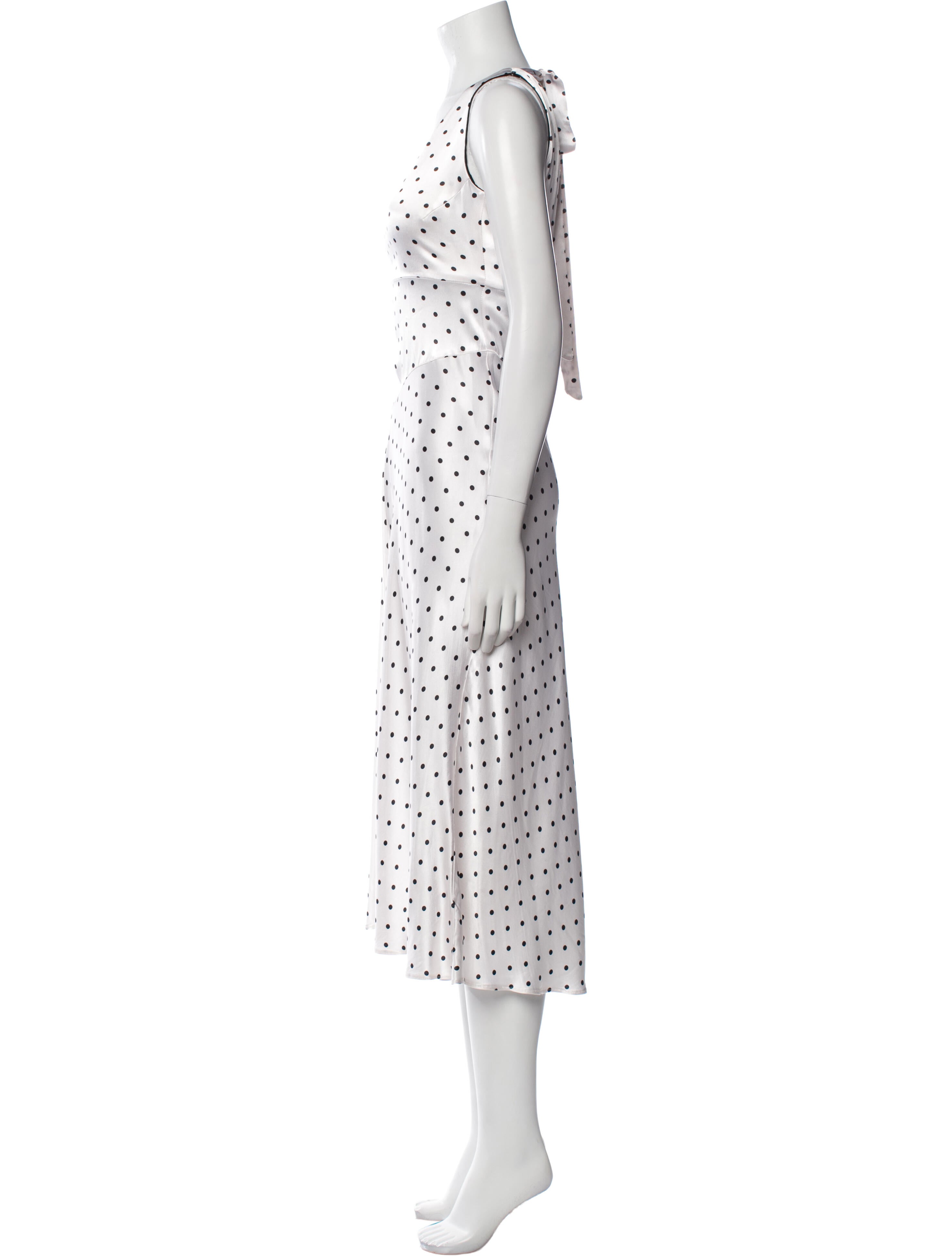 Ganni Polka Dot Print Long Dress