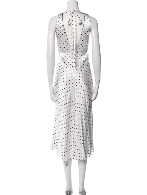Ganni Polka Dot Print Long Dress
