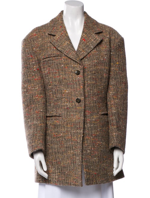 Ganni Wool Printed Coat