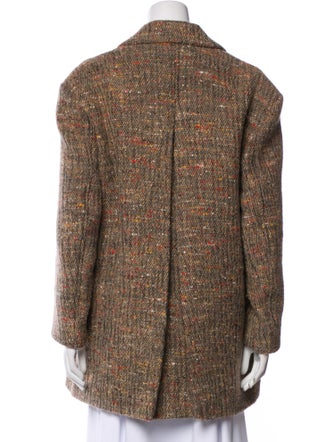 Ganni Wool Printed Coat