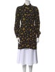 Ganni Floral Print Mock Neck Tunic