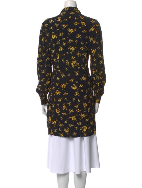 Ganni Floral Print Mock Neck Tunic