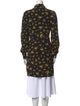 Ganni Floral Print Mock Neck Tunic