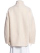 Ganni Wool Faux Fur Jacket