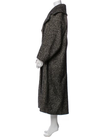 Ganni Tweed Pattern Coat