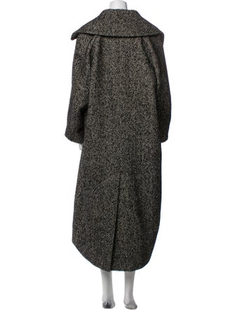 Ganni Tweed Pattern Coat